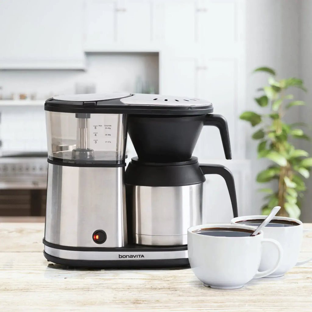 Bonavita 5-Cup One-Touch compact coffee brewer with thermal carafe